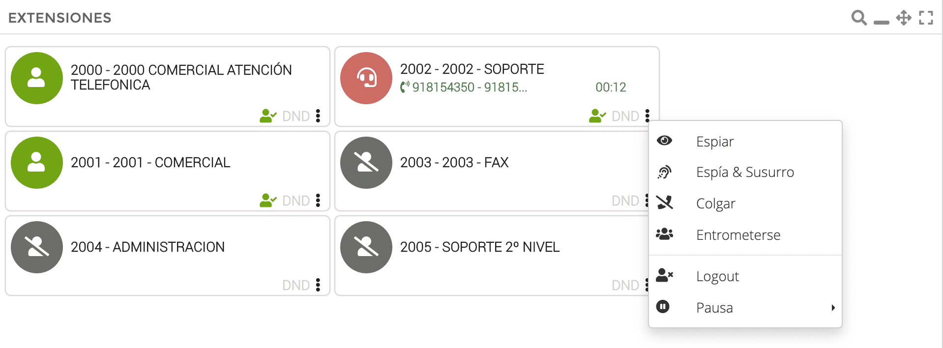 Cloud PBX Monitorización