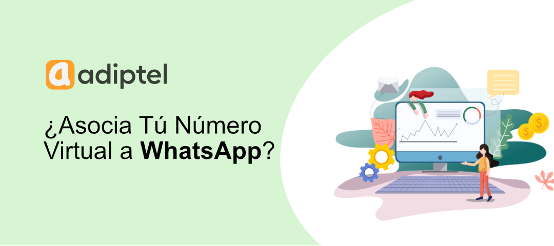 Asocia tu número fijo virtual de Adiptel a WhatsApp